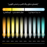 لامپ ال ای دی 7 وات افراتاب نور آفتابی مدل اشکی پایه E14 بسته ۲۰ تایی