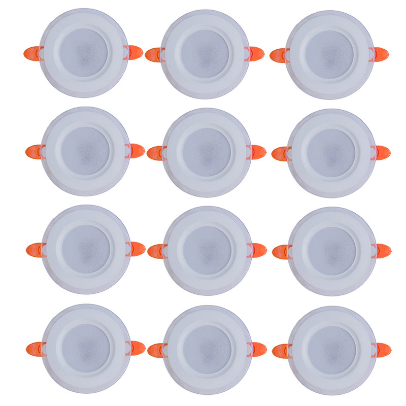 پنل 7 وات آلومینیومی دور شیشه بسته 12 عددی
