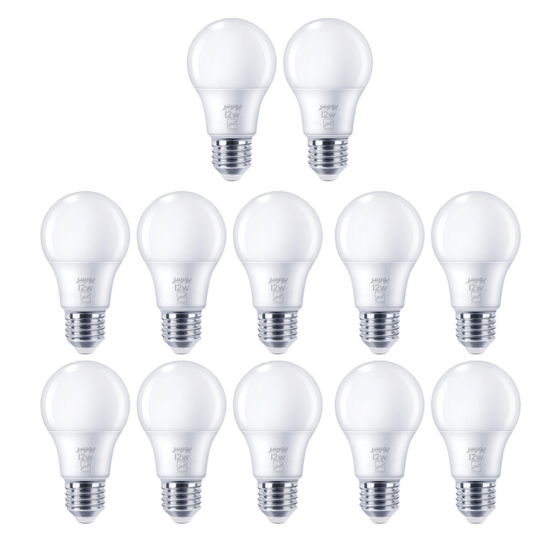 لامپ ال ای دی ۱۵ وات مدل A65 پایه E27 مجموعه ۵۰ عددی