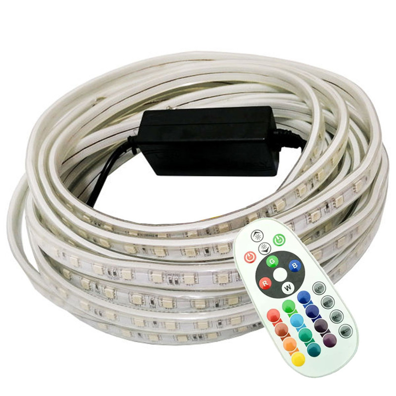 ریسه ال ای دی مدل RGB شلنگی طول 4 متر به همراه ریموت