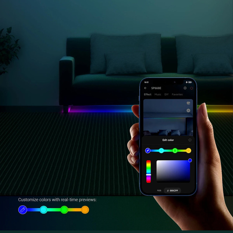 ریسه ال ای دی هوشمند مدل SMART COLOR طول ۵ متر