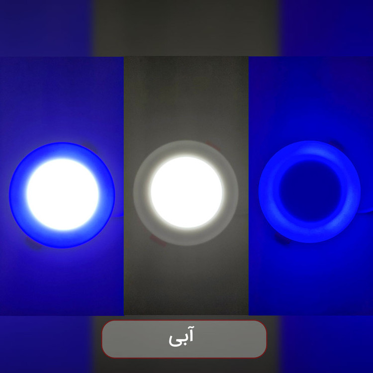 پنل ال ای دی 12 وات مدل 3 حالته طرح توکار گرد بسته 20 عددی